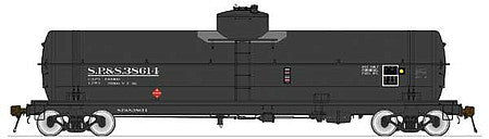 American Limited 1857 HO Scale GATC Welded Tank Car - Ready to Run -- Spokane, Portland & Seattle 38614 (Late Scheme 1, black)
