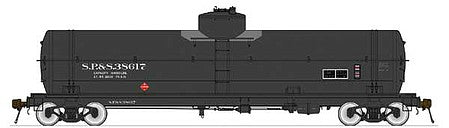 American Limited 1860 HO Scale GATC Welded Tank Car - Ready to Run -- Spokane, Portland & Seattle 38617 (Late Scheme 2, black)