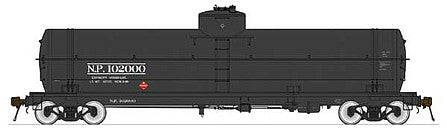 American Limited 1861 HO Scale GATC Welded Tank Car - Ready to Run -- Northern Pacific 102000 (As-Delivered, black)