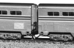 American Limited Models 8300 N Scale Diaphragms -- Con-Cor Superliners (gray) pkg(2)