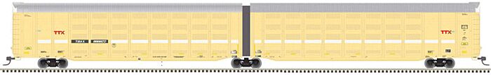 Atlas Model Railroad 20005834 HO Scale Articulated Auto Carrier - Ready to Run - Master(R) -- Trailer-Train TOAX #880245 (yellow, silver, black, white; Faded-Red Logo)