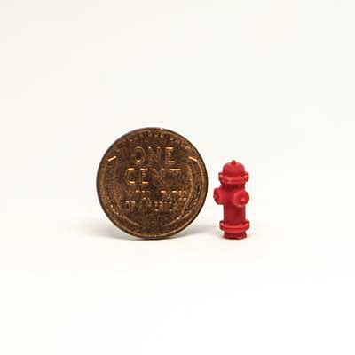 All Scale Miniatures 870788 HO Scale Fire Hydrant -- pkg(5)