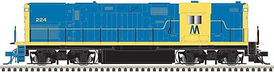 Atlas Model Railroad 10002980 HO Scale Alco C420 Phase 2B High-Nose, No Dynamic Brakes - ESU LokSound and DCC - Mas -- Long Island #228 (As-Delivered; blue, yellow)