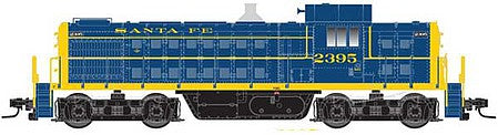 Atlas Model Railroad 10002998 HO Scale Alco RS1 - Standard DC - Classic Silver -- Santa Fe 2399 (blue, yellow)
