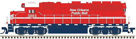 Atlas Model Railroad 10003247 HO Scale EMD GP40 Low Nose - LokSound and DCC - Master(R) Gold -- New Orleans Public Belt 3002 (orange, black)