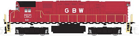 Atlas Model Railroad 10003266 HO Scale Alco C424 Phase 1 - Standard DC - Classic Silver -- Green Bay & Western 320 (red, black, white)