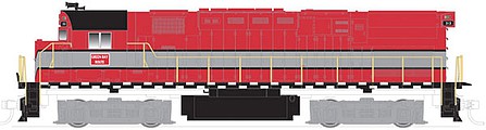 Atlas Model Railroad 10003274 HO Scale Alco C424 Phase 2 - Standard DC - Classic Silver -- Green Bay & Western 313 (red, gray, black)