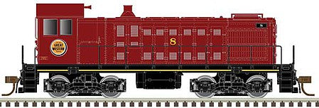 Atlas Model Railroad 10003379 HO Scale Alco S2 - Standard DC - Master(R) Silver -- Chicago Great Western 10 (maroon, Lucky Strike Logo)