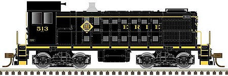 Atlas Model Railroad 10003385 HO Scale Alco S2 - Standard DC - Master(R) Silver -- Erie 517 (black, yellow)
