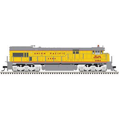 Atlas Model Railroad 10003574 HO Scale GE U30C Low Nose - LokSound and DCC - Master(R) Gold -- Union Pacific 2884 (As Delivered, yellow, gray, red)