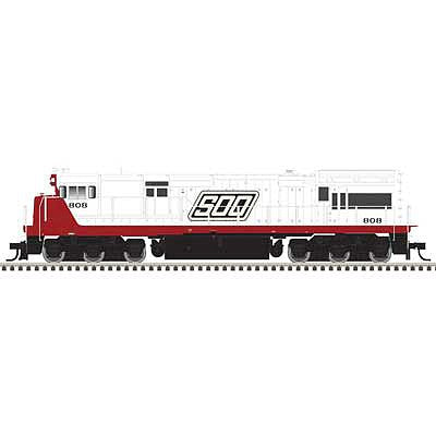 Atlas Model Railroad 10003579 HO Scale GE U30C Low Nose - LokSound and DCC - Master(R) Gold -- Soo Line 802 (white, red, black, Parallelogram Soo)