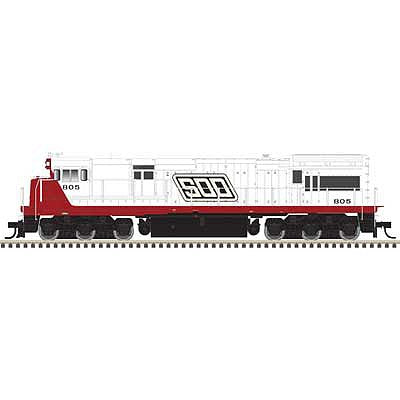 Atlas Model Railroad 10003580 HO Scale GE U30C Low Nose - LokSound and DCC - Master(R) Gold -- Soo Line 805 (white, red, black, Parallelogram Soo)