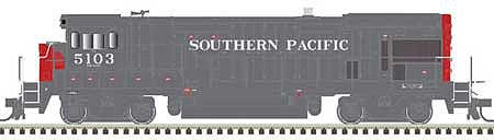 Atlas Model Railroad 10003635 HO Scale GE B23-7 Phase 1 Low Nose - Standard DC - Master Silver -- Southern Pacific 5110 (gray, red)