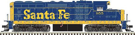 Atlas Model Railroad 10003751 HO Scale EMD SD24 Low Nose - LokSound and DCC - Master(TM) Gold -- Santa Fe 970 (yellow, blue)
