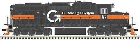 Atlas Model Railroad 10003767 HO Scale EMD SD26 - LokSound and DCC - Master(TM) Gold -- Guilford Rail System ST 620 (gray, orange)