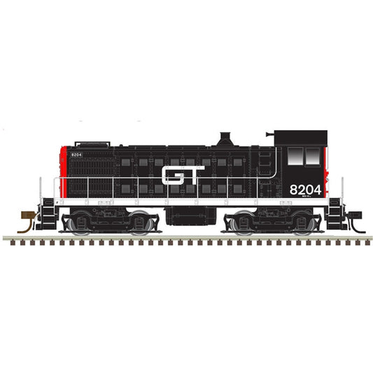 Atlas Model Railroad 10003833 HO Scale Alco S4 - LokSound and DCC - Master(R) Gold -- Grand Trunk Western 8200 (black, red)