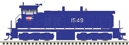 Atlas Model Railroad 10003848 HO Scale EMD MP15DC - Standard DC - Master(R) Silver -- Missouri Pacific 1535 (blue, white)