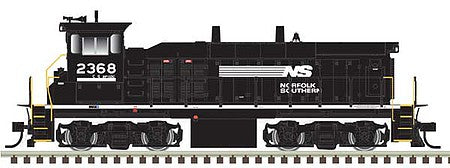 Atlas Model Railroad 10003853 HO Scale EMD MP15DC - with Ditch Lights - Standard DC - Master(R) Silver -- Norfolk Southern 2380 (black, white)