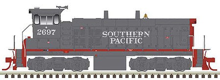 Atlas Model Railroad 10003861 HO Scale EMD MP15DC - Standard DC - Master(R) Silver -- Southern Pacific 2697 (gray, red)
