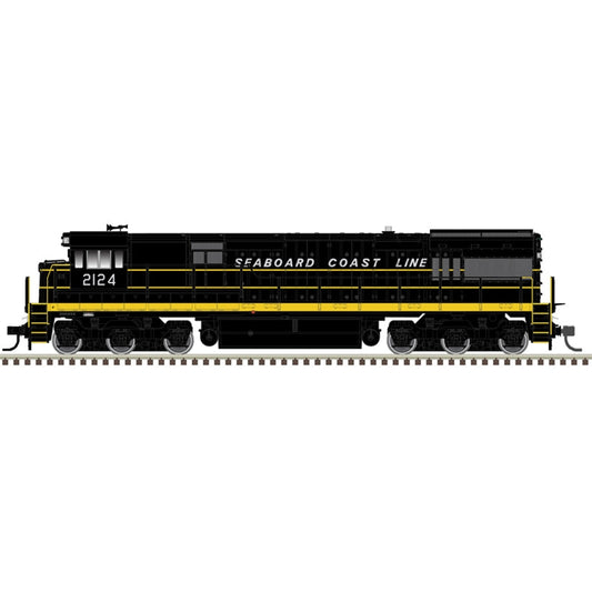 Atlas Model Railroad 10003923 HO Scale GE U30C Phase I - LokSound and DCC - Master(R) Gold -- Seaboard Coast Line 2121 (black, yellow)