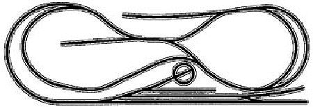 Atlas Model Railroad 10020 HO Scale Code 100 Layout Package (Black Ties, Nickel-Silver Rail) -- HO-20: The Out-And-Back