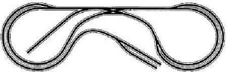 Atlas Model Railroad 10021 HO Scale Code 100 Layout Package (Black Ties, Nickel-Silver Rail) -- HO-21: The "Waterwings"