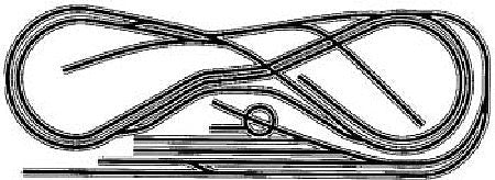 Atlas Model Railroad 10035 HO Scale Code 100 Layout Package (Black Ties, Nickel-Silver Rail) -- HO-35: Berkshire Valley Route