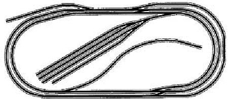 Atlas Model Railroad 11009 N Scale Code 80 Layout Package (Black Ties, Nickel-Silver Rail) -- N-9: Multiple Track Arrangement