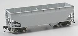 Atlas Model Railroad 1850 HO Scale 50-Ton 2-Bay Offset-Side Open Hopper -- Undecorated