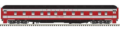 Atlas Model Railroad 20005103 HO Scale Pullman 6-3 Sleeper - Ready to Run -- Seaboard Air Line "Glen Saddell" (gray, red, black)