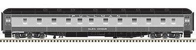 Atlas Model Railroad 20005108 HO Scale Pullman 6-3 Sleeper - Ready to Run -- Pullman "Glen Cedar" (2-Tone Gray, black)