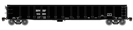 Atlas Model Railroad 20005112 HO Scale Thrall 2743 Gondola - Ready to Run - Master(R) -- BNSF Railway 513125 (black, reporting Marks Only)