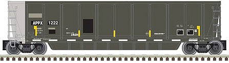Atlas Model Railroad 20005154 HO Scale Coalveyor Bathtub Gondola - Ready to Run - Master(R) -- Appalachian Railcar Services #1255 (black, gray; White/Yellow Conspicuity Mark