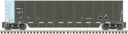 Atlas Model Railroad 20005163 HO Scale Coalveyor Bathtub Gondola - Ready to Run - Master(R) -- RMG Leasing 4206 (black, blue, white Conspicuity Marks)