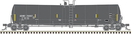 Atlas Model Railroad 20005207 HO Scale Trinity 25,500-Gallon Tank Car (ADM Version) - Ready to Run - Master(R) -- ADMX #26177 (In-Service Repaint; black, Yellow Conspicuity Marks)