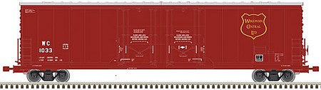 Atlas Model Railroad 20005421 HO Scale Evans 53' Double Plug-Door Boxcar - Master(R) -- Wisconsin Central 1040 (maroon, gold)
