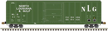 Atlas Model Railroad 20005506 HO Scale FMC 5347 Single-Door Boxcar - Ready to Run -- North Louisiana & Gulf 5278 (green, white)