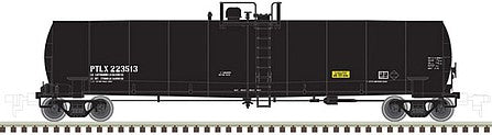 Atlas Model Railroad 20005584 HO Scale ACF 23,500 Gallon Tank Car - Ready to Run -- Pullman Transport Leasing PTLX #223349 (black)