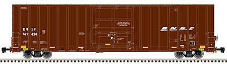 Atlas Model Railroad 20005924 HO Scale Gunderson 7538 Plug-Door Boxcar - Ready to Run - Master(R) -- BNSF 761410 (Boxcar Red, white, Wedge Logo)