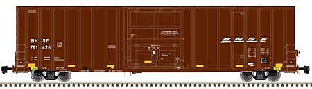 Atlas Model Railroad 20005926 HO Scale Gunderson 7538 Plug-Door Boxcar - Ready to Run - Master(R) -- BNSF 761451 (Boxcar Red, white, Wedge Logo)