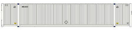 Atlas Model Railroad 20005953 HO Scale CIMC 53' Cargo Container 3-Pack - Ready to Run - Master(R) -- UPSU Set 1 (600597, 601227, 601392, in-service white)