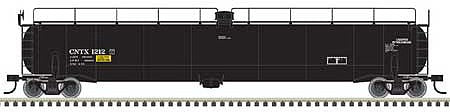 Atlas Model Railroad 20005977 HO Scale ACF 33,000 Gallon Tank Car - Ready to Run - Master(R) -- CNTX 1217 (black, white)