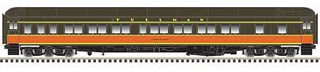 Atlas Model Railroad 20005978 HO Scale Pullman Heavyweight 8-1-2 Sleeper - Ready to Run - Master(R) -- Painted, Unlettered (Pullman Green)