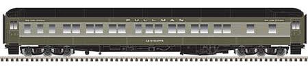 Atlas Model Railroad 20005984 HO Scale Pullman Heavyweight 8-1-2 Sleeper - Ready to Run - Master(R) -- Pullman "Onaluska Pass" (NYC, 2-Tone Gray)