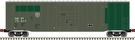 Atlas Model Railroad 20006080 HO Scale NSC 5111 50' Plug-Door Boxcar - Ready to Run -- Quebec Gatineau 75117 (green, white)
