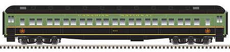 Atlas Model Railroad 20006167 HO Scale Heavyweight Paired-Window Coach - Ready to Run - Master(R) -- Canadian National 5085 (green, black)
