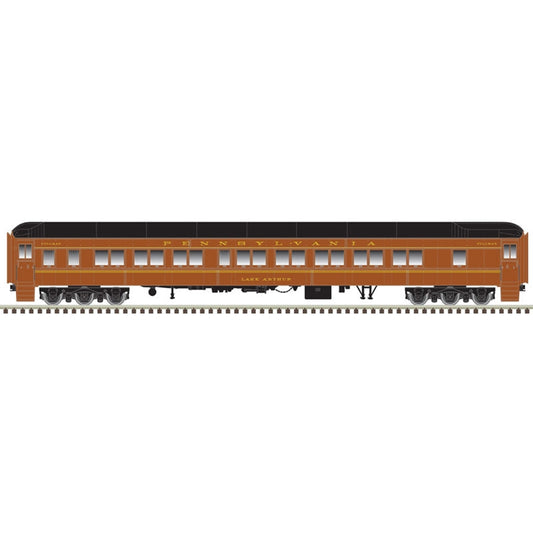 Atlas Model Railroad 20006408 HO Scale Pullman 10-1-2 Sleeper - Ready to Run - Master(R) -- Pennsylvania Railroad 'Lake Auburn' (Tuscan, black)