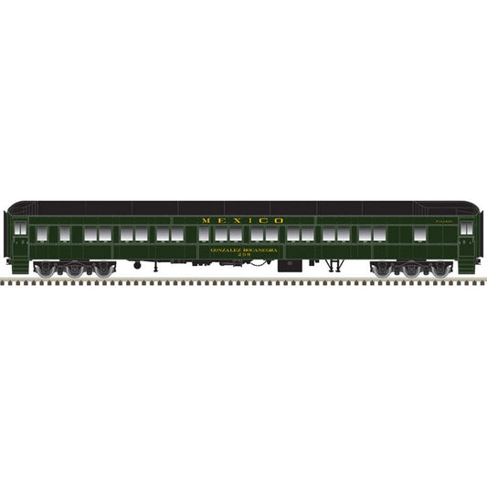 Atlas Model Railroad 20006422 HO Scale Pullman 10-1-2 Sleeper - Ready to Run - Master(R) -- Mexico SCD 'Gonzalez Bocanegra' (green, black)