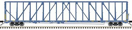 Atlas Model Railroad 20006481 HO Scale 73' Center-Partition (Centerbeam) Flatcar - Ready to Run - Master(R) -- First Union Rail NDYX 735970 (blue, white)
