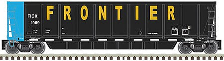 Atlas Model Railroad 20006687 HO Scale Coalveyor Bathtub Gondola - Ready to Run - Master(R) -- Frontier Scrap Metals FICX 1010 (black, blue, yellow)